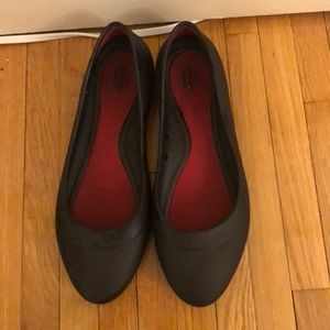 Wide Width Crocs Rubber Flats